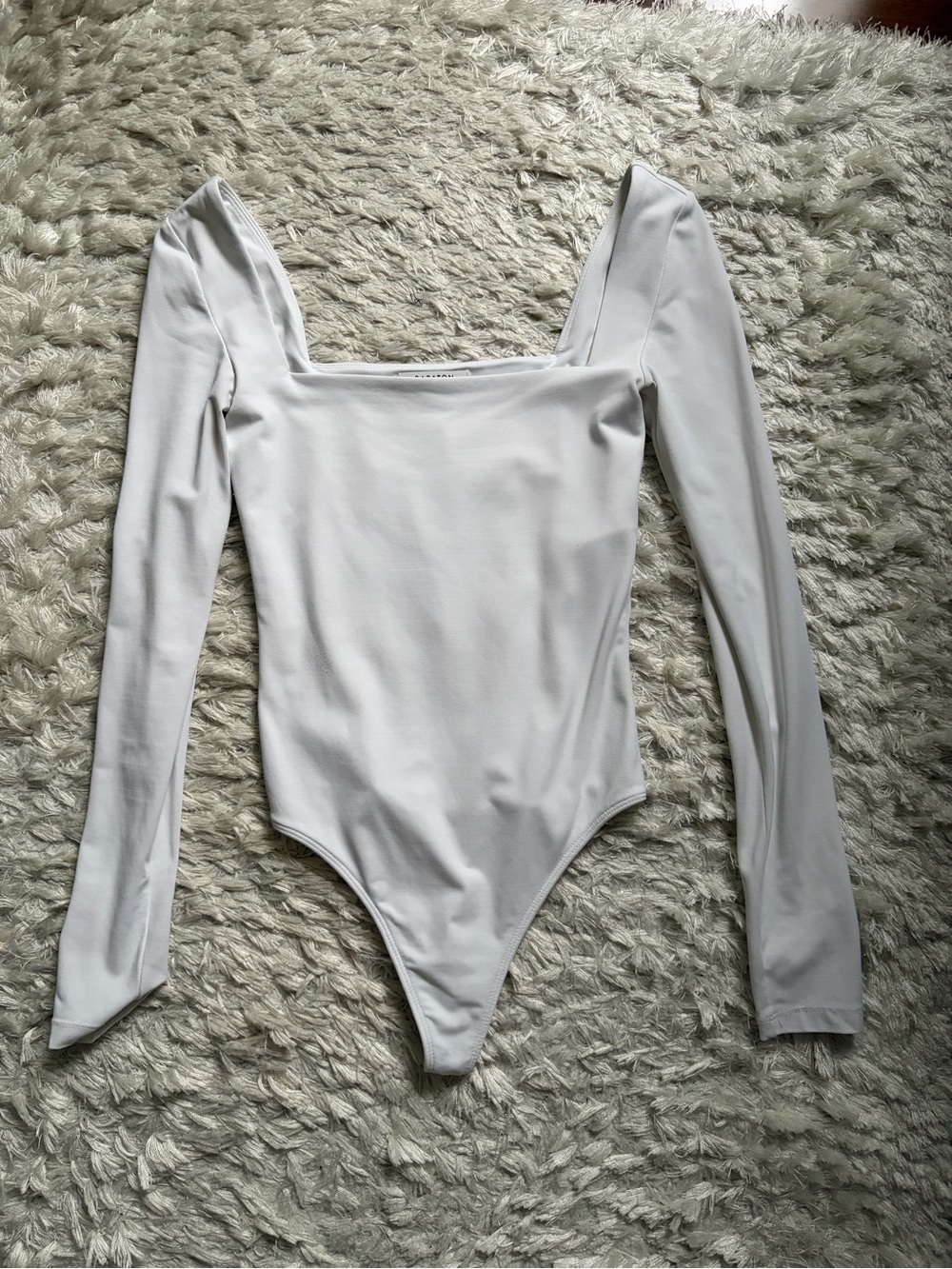 Aritzia long sleeve square neck bodysuit